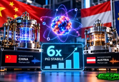 Orologi nucleari, svolta storica: quello cinese è sei volte più stabile del rivale europeo