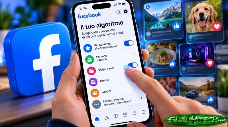 Facebook ti lascia scegliere cosa vedere: arriva “Il tuo algoritmo” e cambia il Feed
