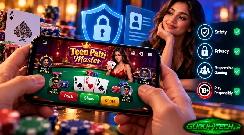 Teen Patti Master App Safety, Privacy and Responsible Gaming