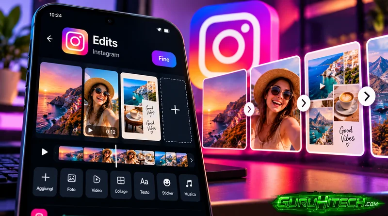Caroselli in Edits: Instagram aggiunge foto, video e collage