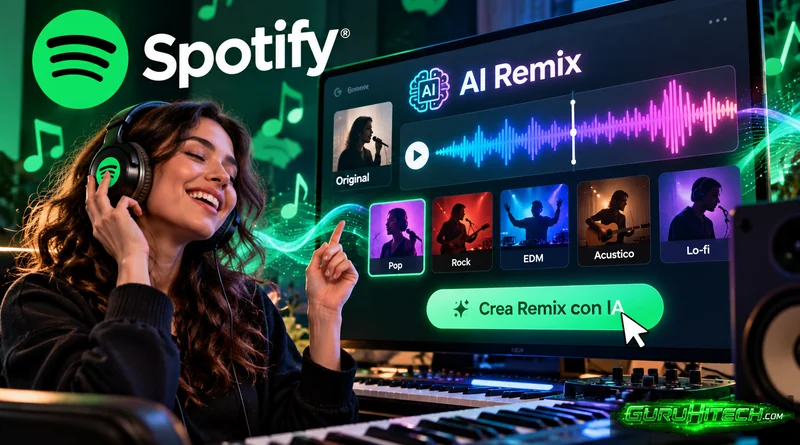 Spotify prepara una rivoluzione: dal 2027 potrai remixare le canzoni con l’IA, ma dovrai pagare