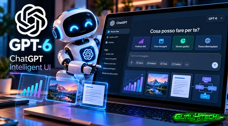 GPT-6 arriva su ChatGPT con Intelligent UI: cosa cambia