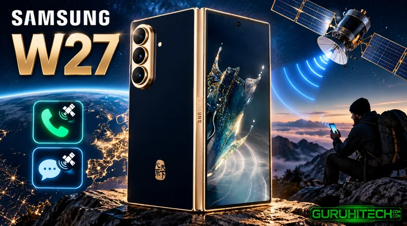 Samsung W27 ufficiale: il pieghevole di lusso chiama via satellite