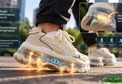 Scarpe intelligenti con IA: producono energia camminando e analizzano ogni passo