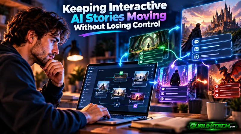 Keeping Interactive AI Stories Moving Without Losing Control