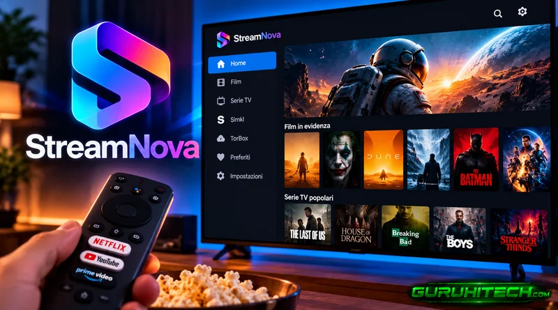 StreamNova, la nuova app Android TV che cambia il tuo modo di guardare film e serie TV