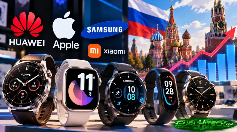 Smartwatch più venduti in Russia nel 2026: Huawei guida, Samsung cresce