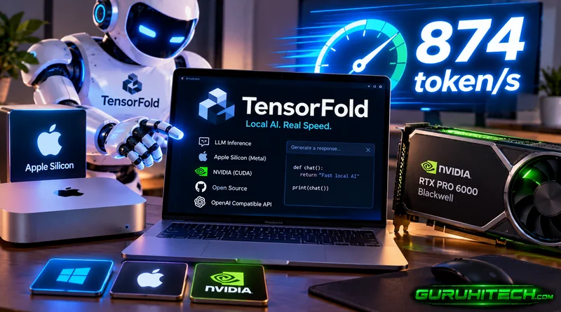 TensorFold accelera l’intelligenza artificiale locale: fino a 874 token al secondo senza cloud