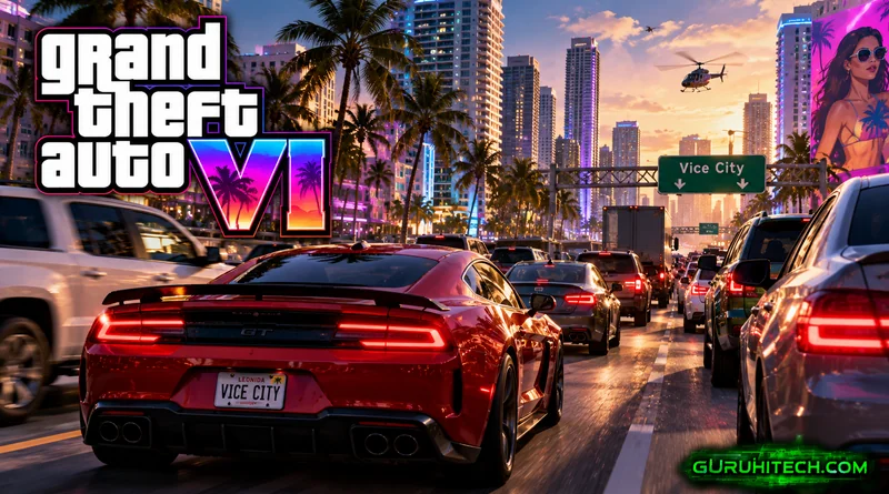 GTA 6 rivoluziona la guida: strade più strette e traffico intenso a Vice City