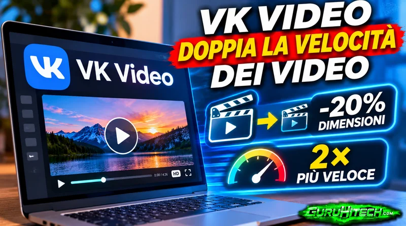 VK Video diventa due volte più veloce: la nuova compressione riduce i file del 20%