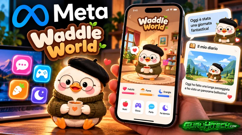 Meta lancia Waddle World: il Tamagotchi AI che ricorda tutto